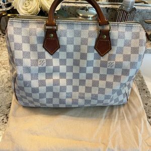 Louis Vuitton Damier Azur Canvas Speedy 25